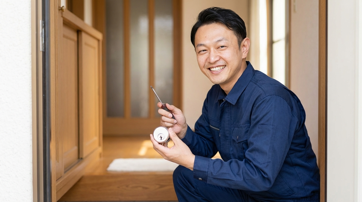 【理由3】鍵師歴30年以上の有資格プロが対応に関する画像