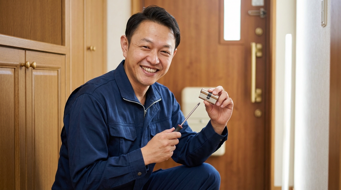 【理由3】鍵師歴30年以上の有資格プロが対応に関する画像