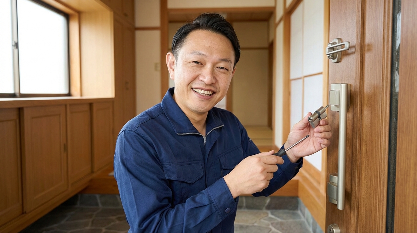 【理由3】鍵師歴30年以上の有資格プロが対応に関する画像