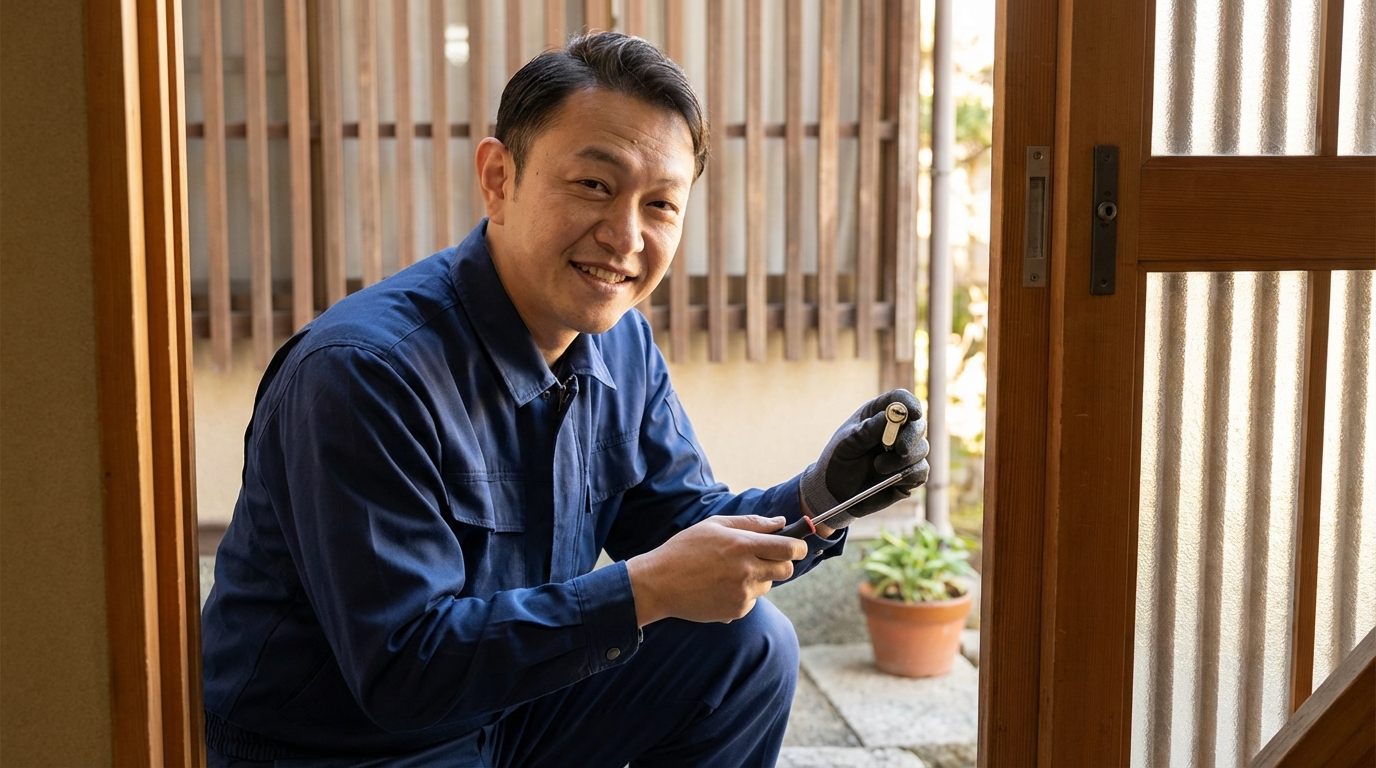 【理由3】鍵師歴30年以上の有資格プロが対応に関する画像