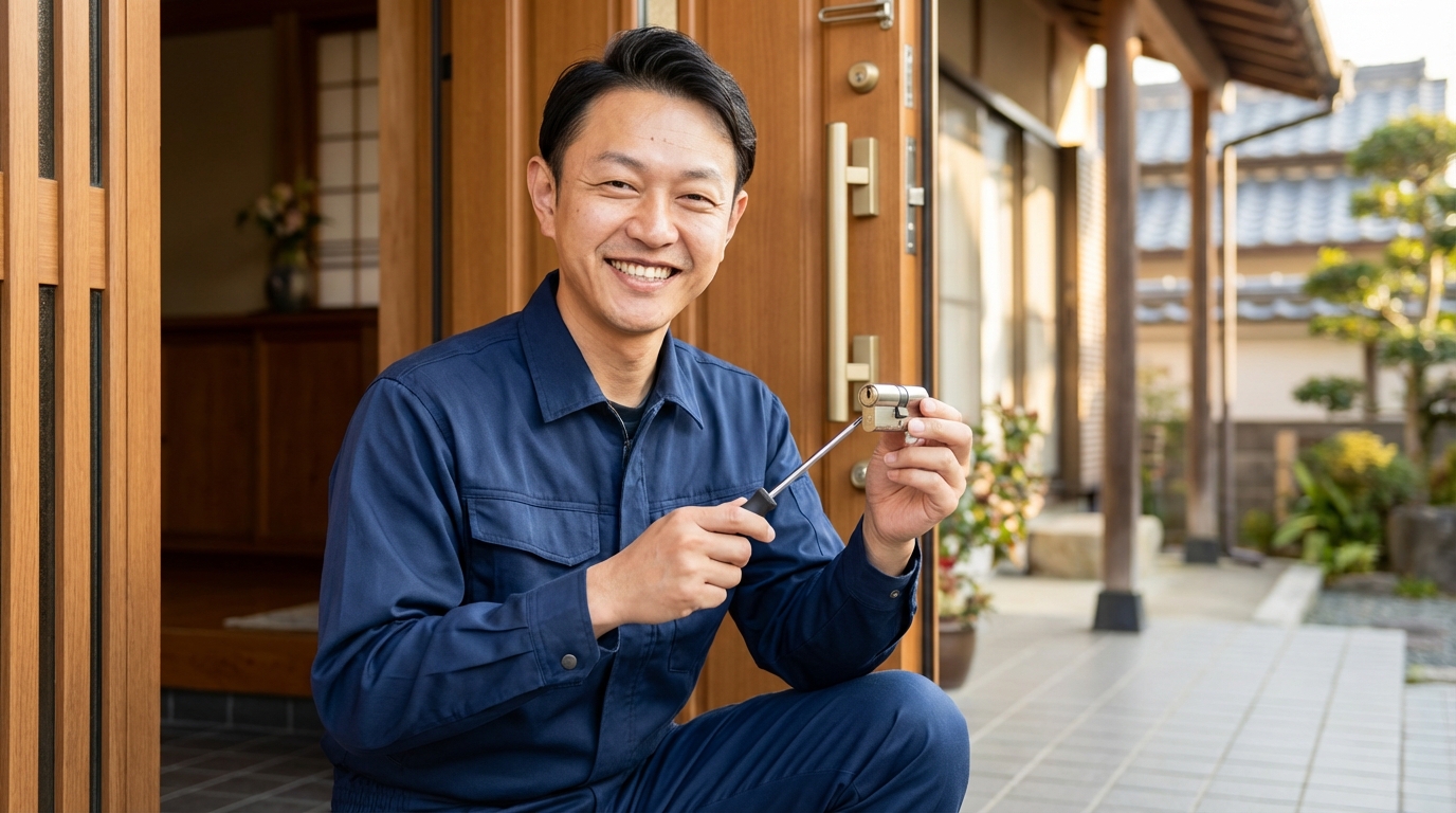 【理由3】鍵師歴30年以上の有資格プロが対応に関する画像
