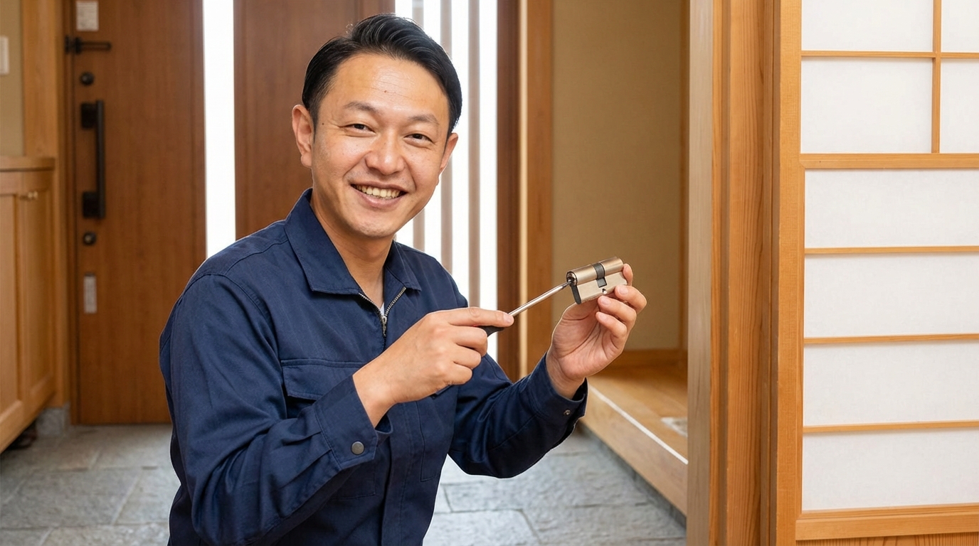 【理由3】鍵師歴30年以上の有資格プロが対応に関する画像