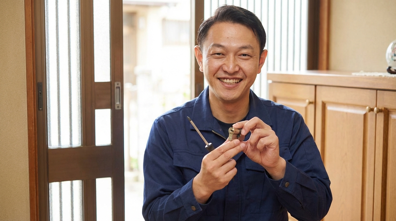 【理由3】鍵師歴30年以上の有資格プロが対応に関する画像
