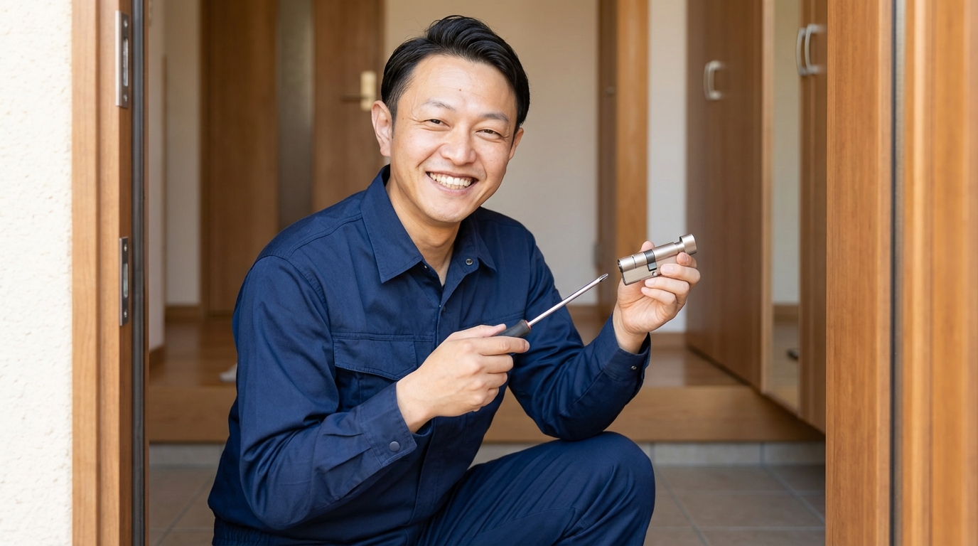 【理由3】鍵師歴30年以上の有資格プロが対応に関する画像