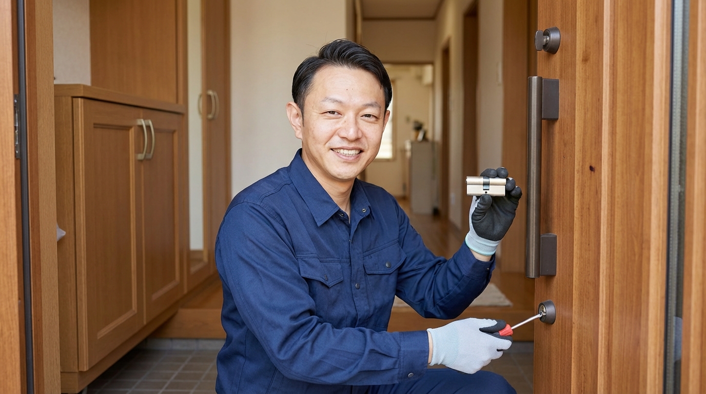 【理由3】鍵師歴30年以上の有資格プロが対応に関する画像