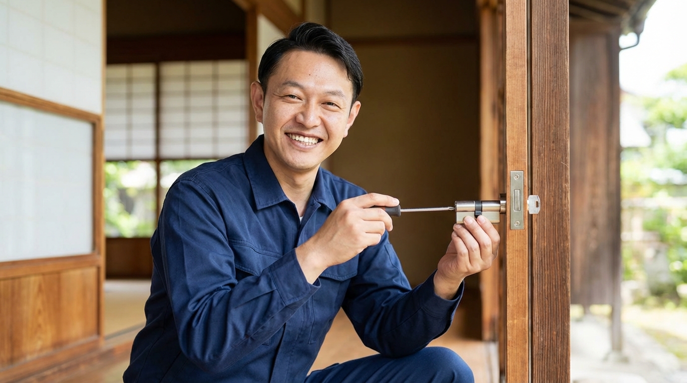 【理由3】鍵師歴30年以上の有資格プロが対応に関する画像