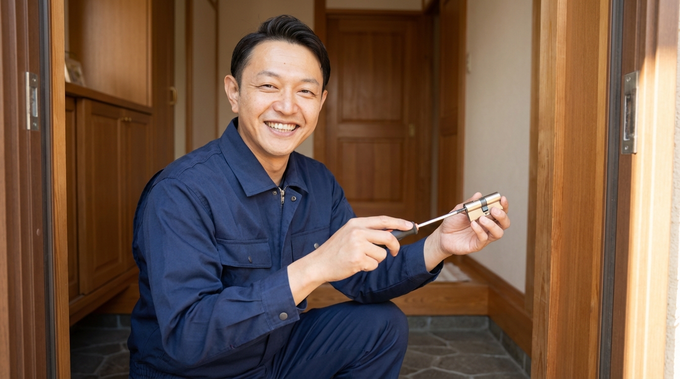 【理由3】鍵師歴30年以上の有資格プロが対応に関する画像