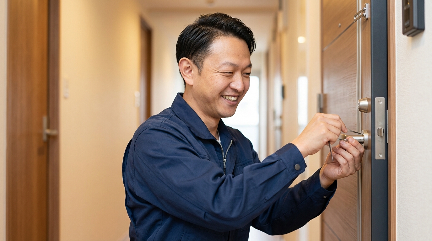 【理由3】鍵師歴30年以上の有資格プロが対応に関する画像