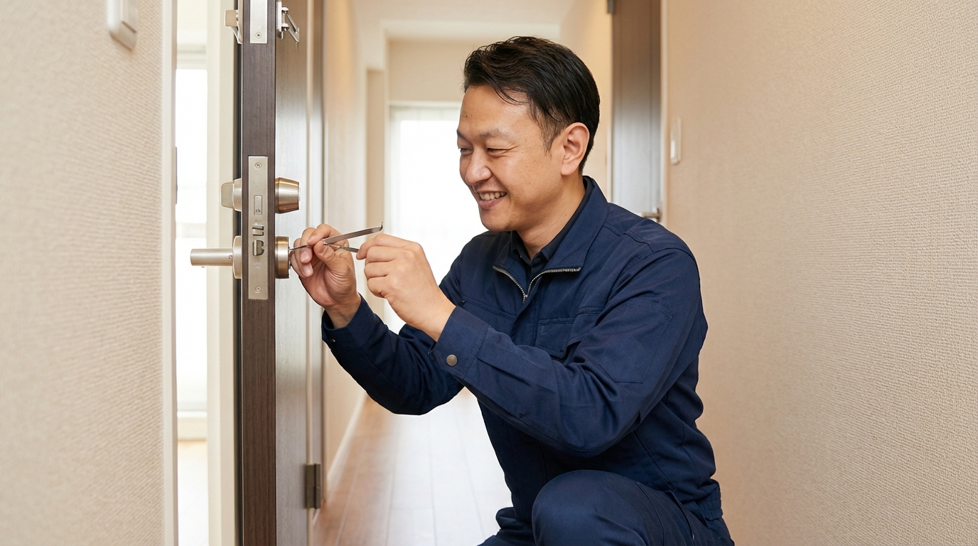 【理由3】鍵師歴30年以上の有資格プロが対応に関する画像