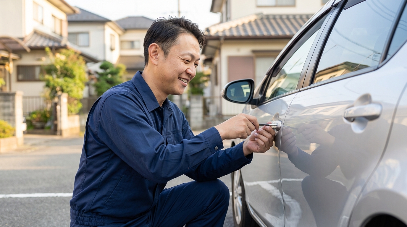 足立区の車の鍵 料金目安(税込)に関する画像