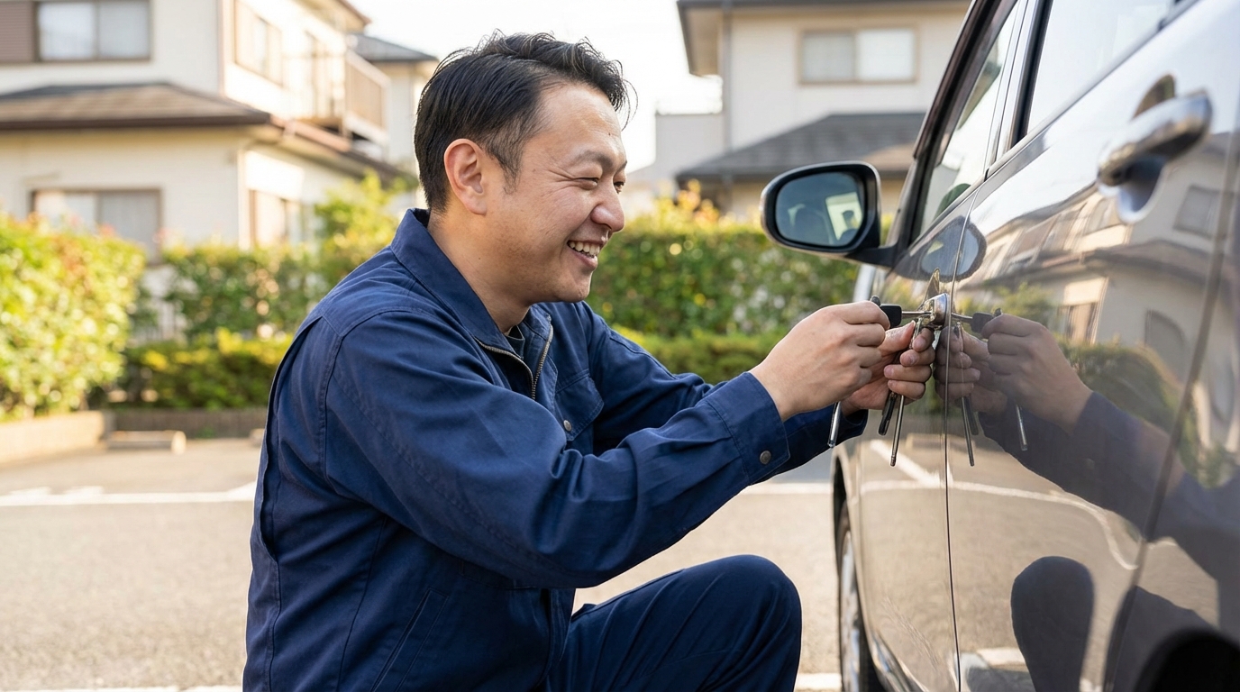 荒川区の車の鍵 料金目安(税込)に関する画像