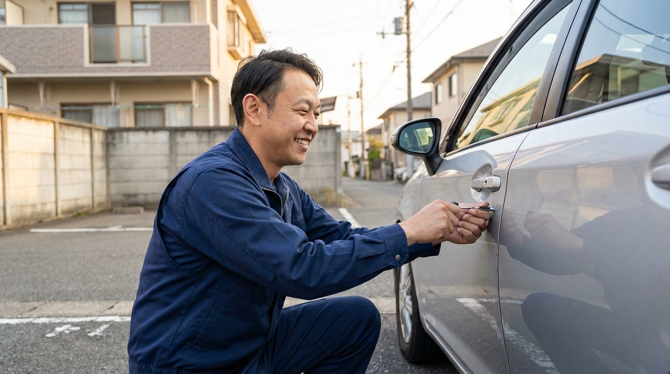 江戸川区の車の鍵 料金目安（税込）に関する画像