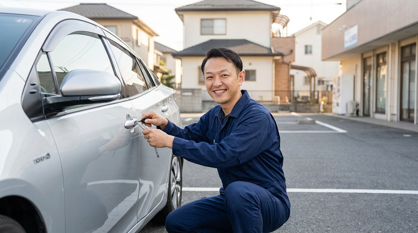 葛飾区の車の鍵 料金目安（税込）に関する画像