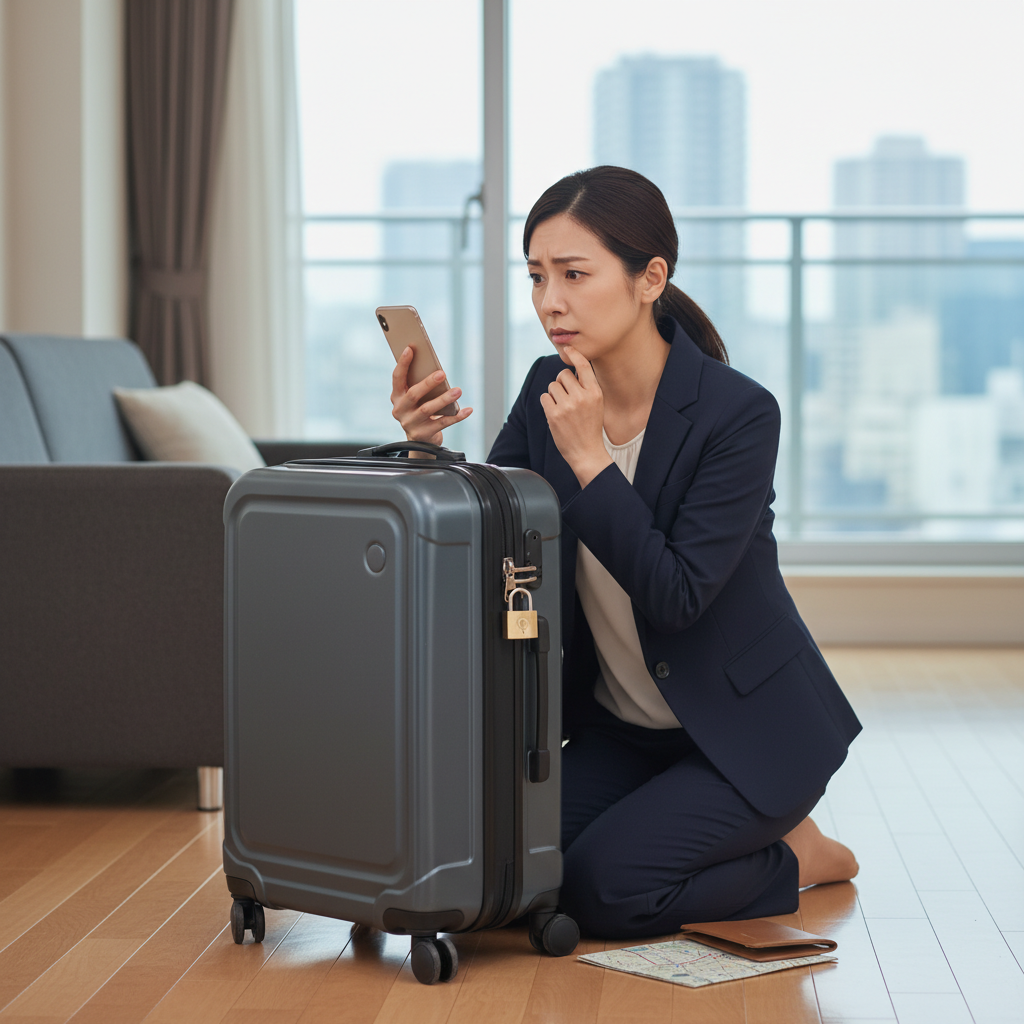 スーツケースの鍵を無くしたらどうしたらいいですか？に関する画像