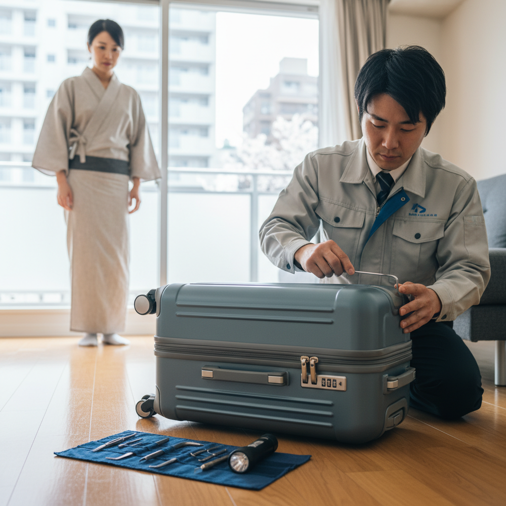 キャリーケースの鍵開けの値段は？に関する画像