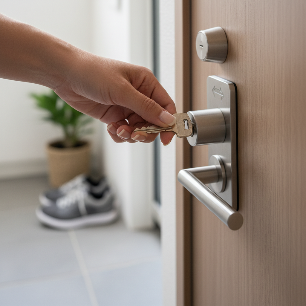 鍵を回す方向は正しいか確認に関する画像