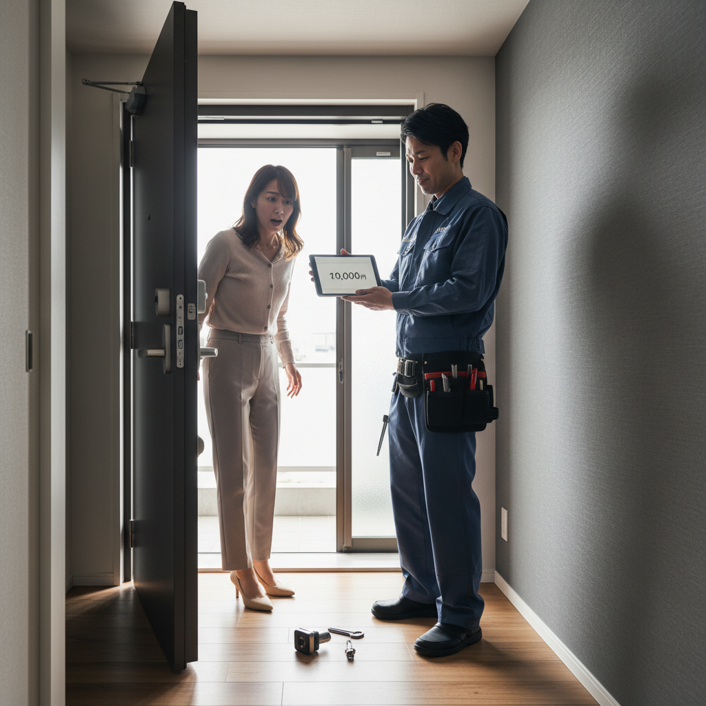 「鍵屋にぼったくられた」と感じる典型的な手口に関する画像