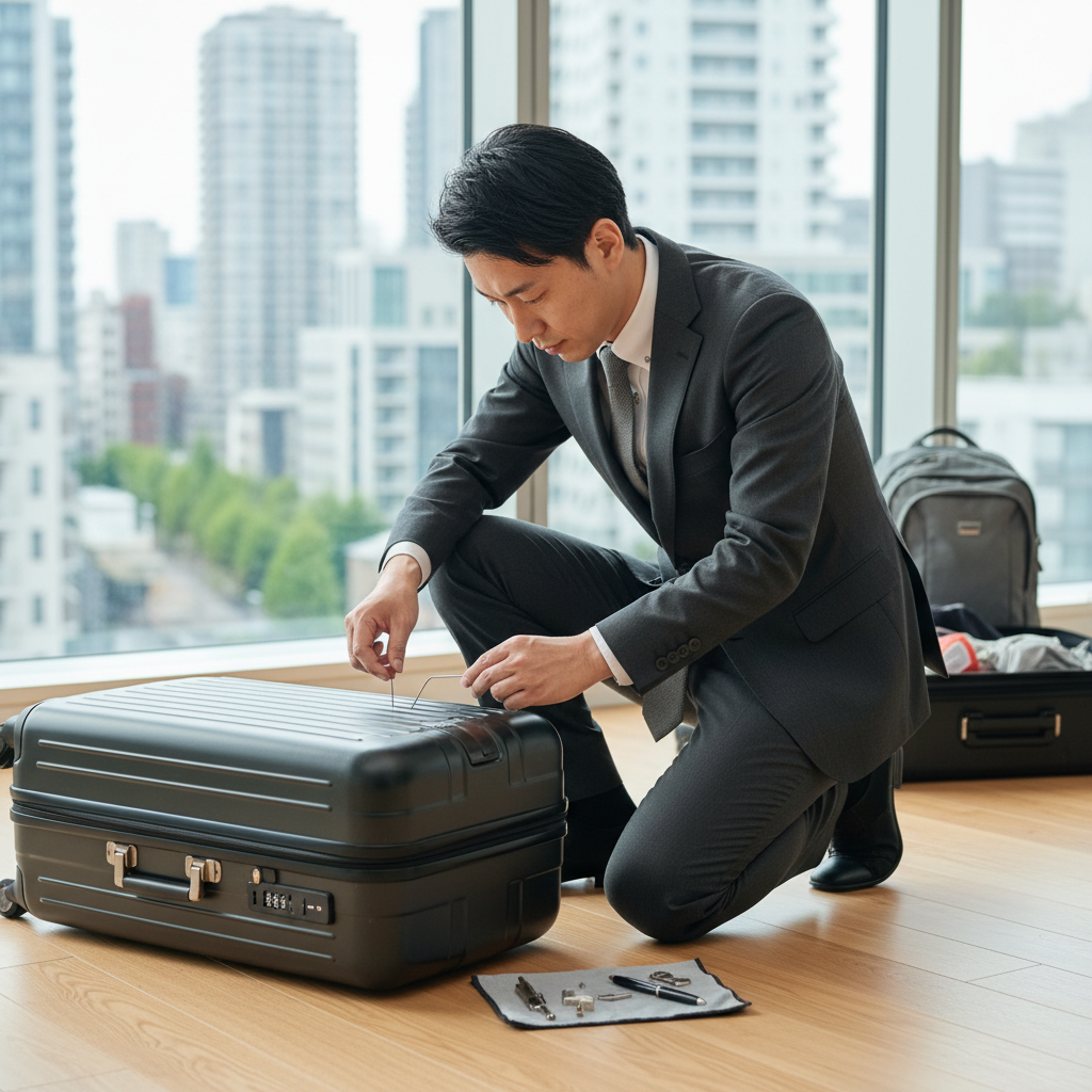 スーツケースが開かない！専門家が教える5つの鍵開け術